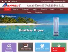 Tablet Screenshot of annair.com